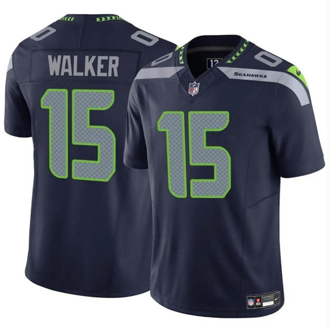 P.J. Walker Seattle Seahawks navy Vapor jersey