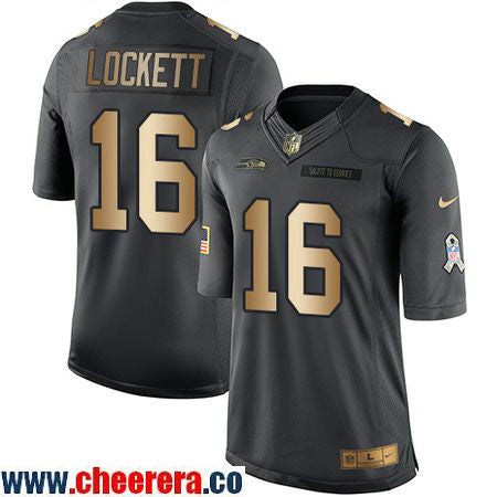 Tyler Lockett Seattle Seahawks anthracite Salute To Service jersey
