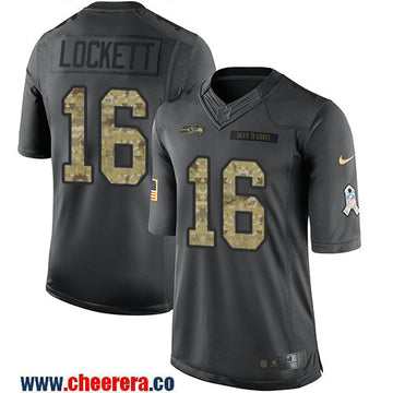 Tyler Lockett Seattle Seahawks black Salute To Service jersey