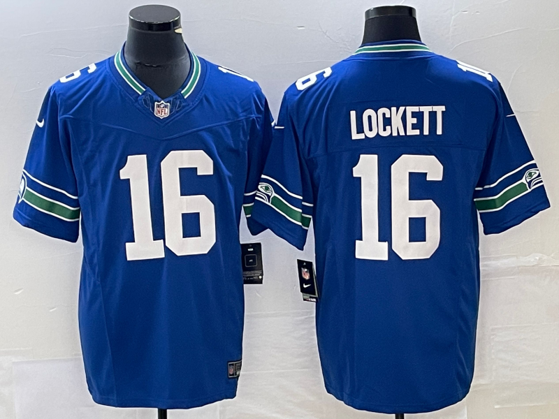 Tyler Lockett Seattle Seahawks royal Vapor jersey