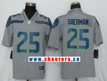 Richard Sherman Seattle Seahawks gray Vapor jersey