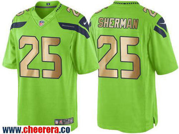 Richard Sherman Seattle Seahawks green Color Rush jersey