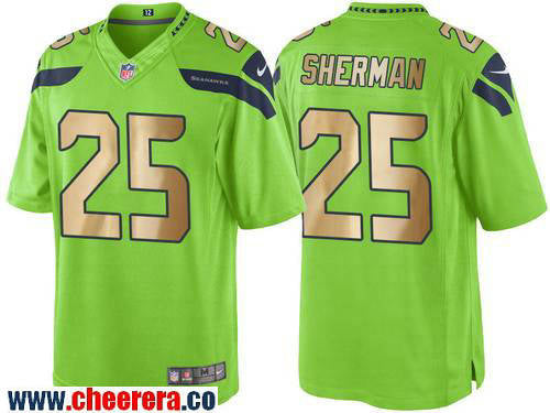 Richard Sherman Seattle Seahawks green Color Rush jersey