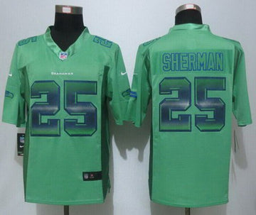 Richard Sherman Seattle Seahawks green Fashion jersey