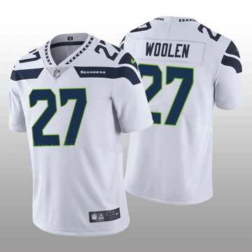 Tariq Woolen Seattle Seahawks white Vapor jersey