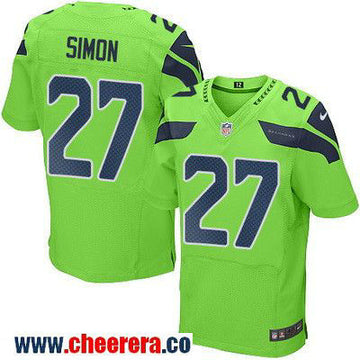Tharold Simon Seattle Seahawks green Color Rush jersey