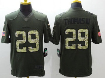 Earl Thomas III Seattle Seahawks green Salute To Service jersey