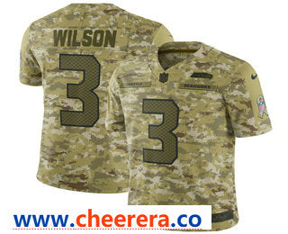 Russell Wilson Seattle Seahawks camo Salute To Service jersey