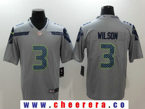 Russell Wilson Seattle Seahawks gray Vapor jersey