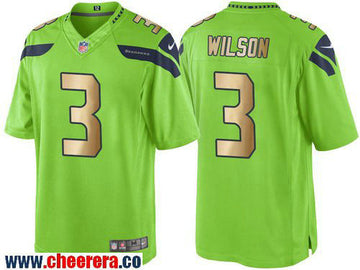 Russell Wilson Seattle Seahawks green Color Rush jersey