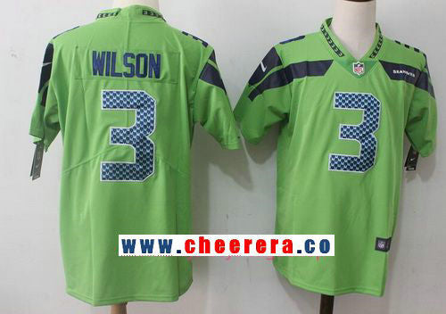Russell Wilson Seattle Seahawks green Vapor jersey