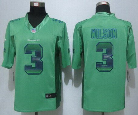 Russell Wilson Seattle Seahawks green Fashion jersey