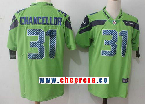 Kam Chancellor Seattle Seahawks green Vapor jersey