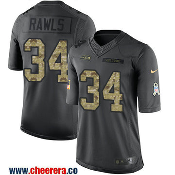 Thomas Rawls Seattle Seahawks black Salute To Service jersey