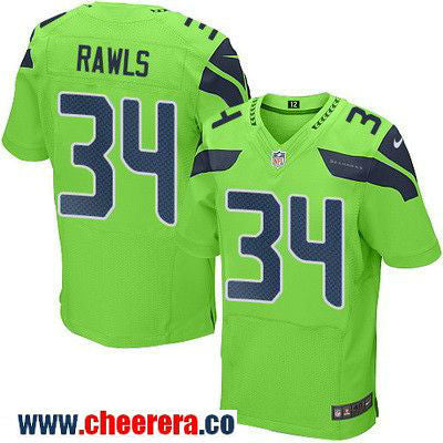 Thomas Rawls Seattle Seahawks green Color Rush jersey