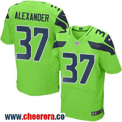 Shaun Alexander Seattle Seahawks green Color Rush jersey