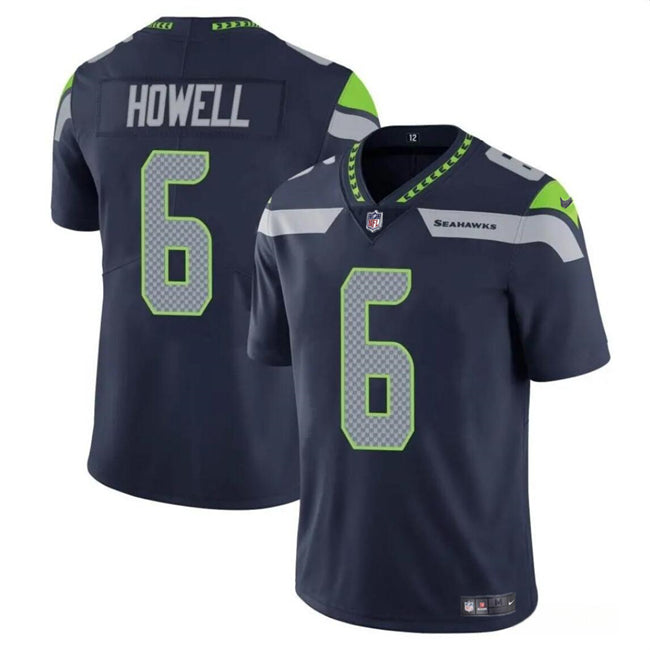 Sam Howell Seattle Seahawks navy Vapor jersey