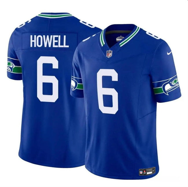 Sam Howell Seattle Seahawks royal Vapor jersey