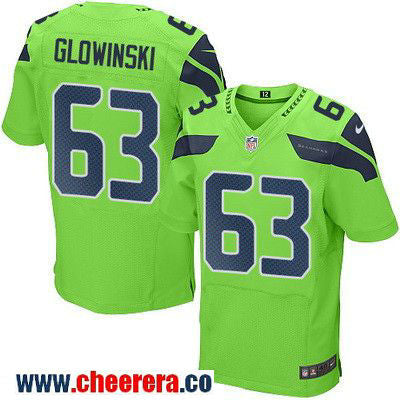 Mark Glowinski Seattle Seahawks green Color Rush jersey