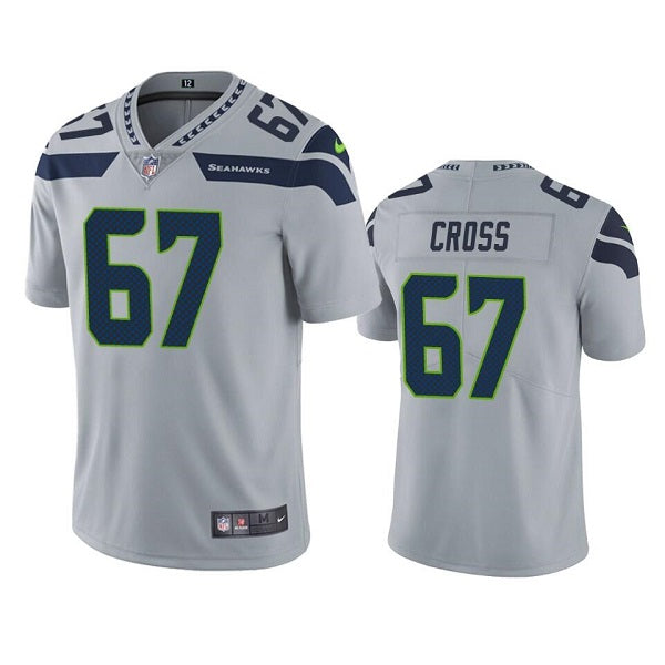 Charles Cross Seattle Seahawks gray Vapor jersey