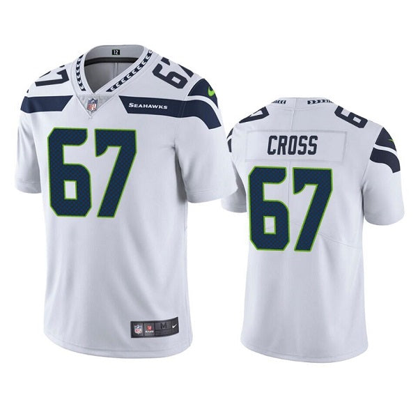Charles Cross Seattle Seahawks white Vapor jersey