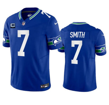 Geno Smith Seattle Seahawks royal Vapor jersey