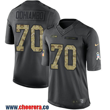 Rees Odhiambo Seattle Seahawks black Salute To Service jersey
