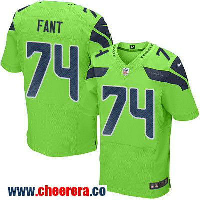 George Fant Seattle Seahawks green Color Rush jersey