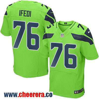 Germain Ifedi Seattle Seahawks green Color Rush jersey