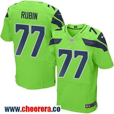 Ahtyba Rubin Seattle Seahawks green Color Rush jersey