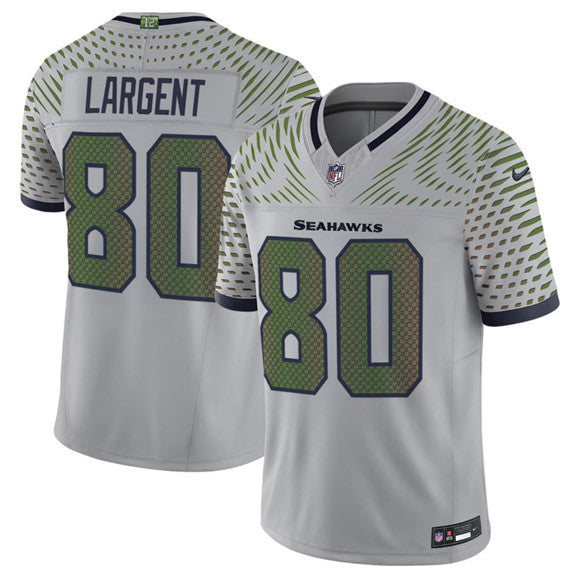 Steve Largent Seattle Seahawks gray Vapor jersey