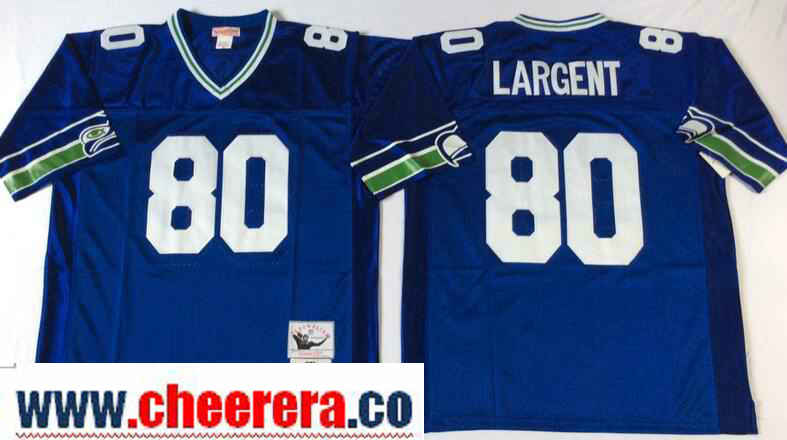Steve Largent Seattle Seahawks royal Throwback jersey