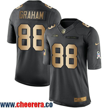 Jimmy Graham Seattle Seahawks anthracite Salute To Service jersey