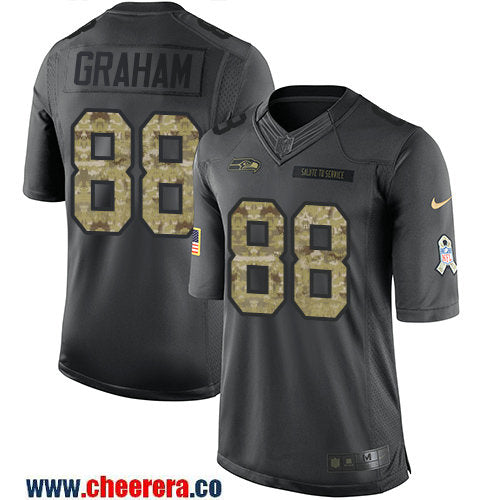 Jimmy Graham Seattle Seahawks black Salute To Service jersey