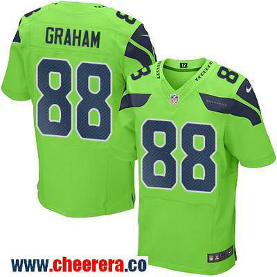 Jimmy Graham Seattle Seahawks green Color Rush jersey
