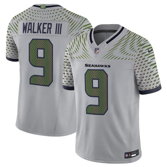 Kenneth Walker III Seattle Seahawks gray Vapor jersey