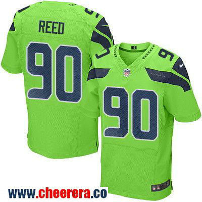 Jarran Reed Seattle Seahawks green Color Rush jersey