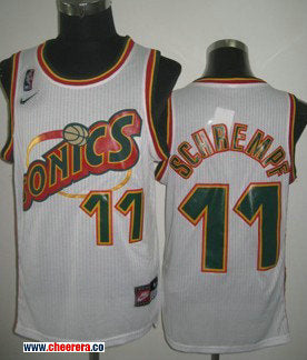 Detlef Schrempf Oklahoma City Thunder white jersey