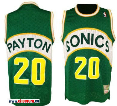 Gary Payton Oklahoma City Thunder green Throwback jersey