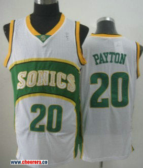 Gary Payton Oklahoma City Thunder white jersey