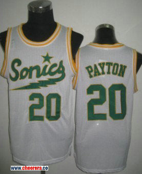 Gary Payton Oklahoma City Thunder white jersey