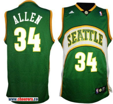 Ray Allen Oklahoma City Thunder green jersey