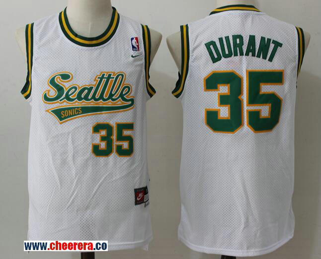 Kevin Durant Oklahoma City Thunder white jersey