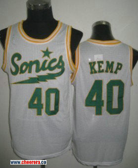 Shawn Kemp Oklahoma City Thunder white jersey