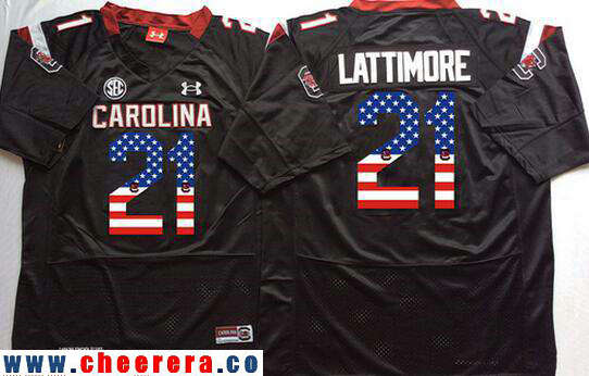 Marcus Lattimore South Carolina Gamecocks black Fashion jersey
