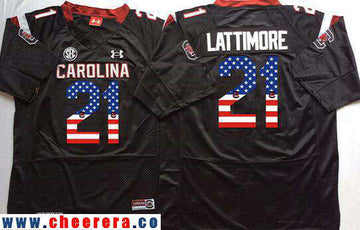 Marcus Lattimore South Carolina Gamecocks black Fashion jersey