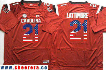 Marcus Lattimore South Carolina Gamecocks red Fashion jersey