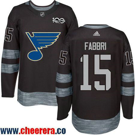 Robby Fabbri St. Louis Blues black jersey