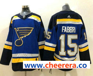 Robby Fabbri St. Louis Blues blue jersey
