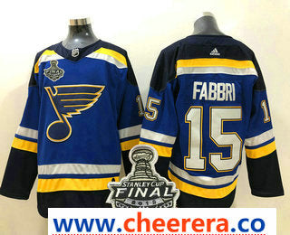 Robby Fabbri St. Louis Blues blue jersey